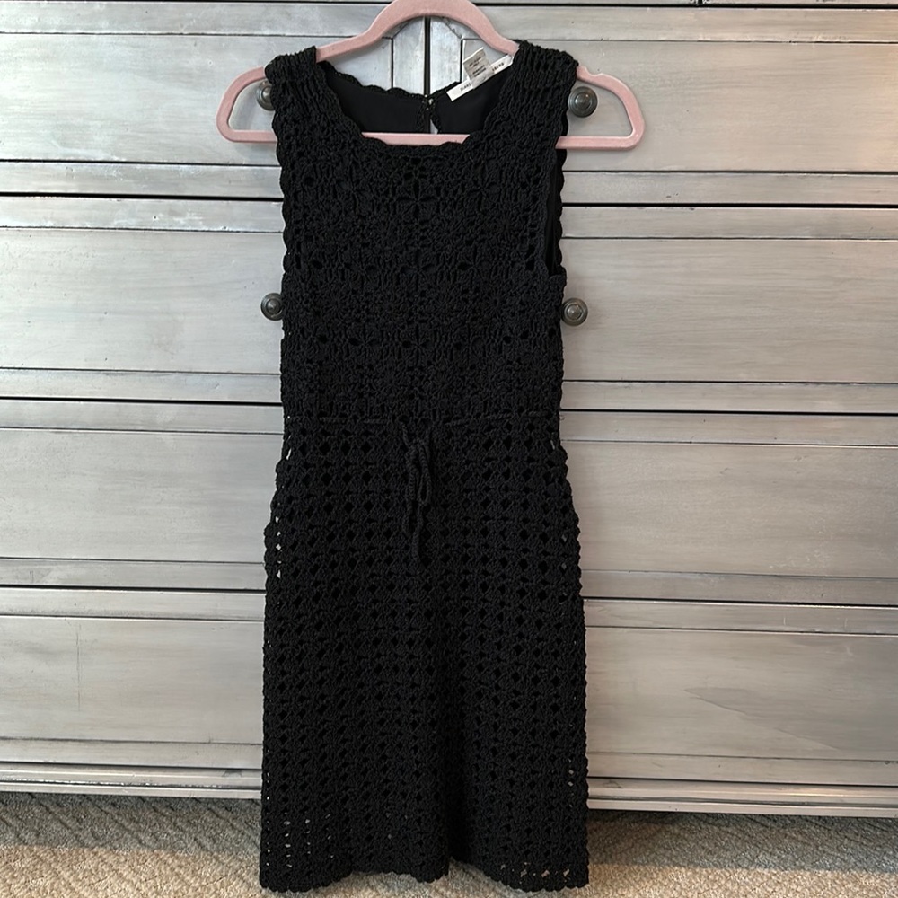 Vintage Diane vonFurstenberg black knit dress